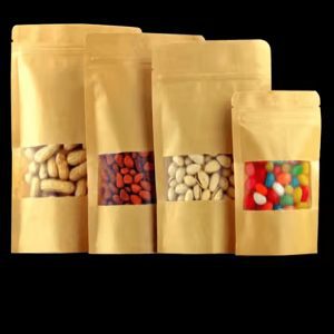Kraft Paper Ziplock Bag 7x10